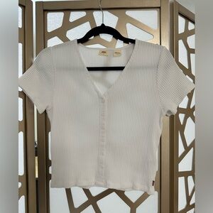 Levi’s Cropped Ribbed Tee